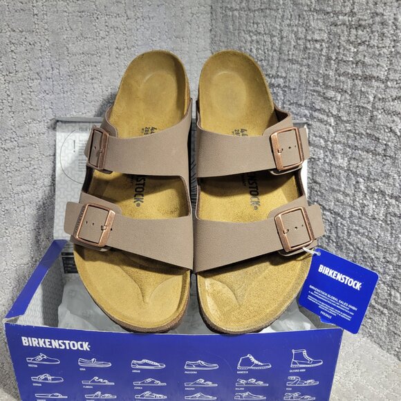 Birkenstock Arizona Men's Size EU 44 US 11 Mocca Leather Slide Sandals